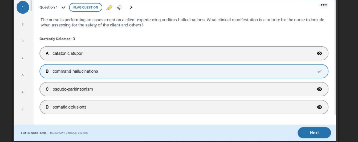 Examplify – Complete Question Bank (All Psychiatric/Mental Health Subjects)